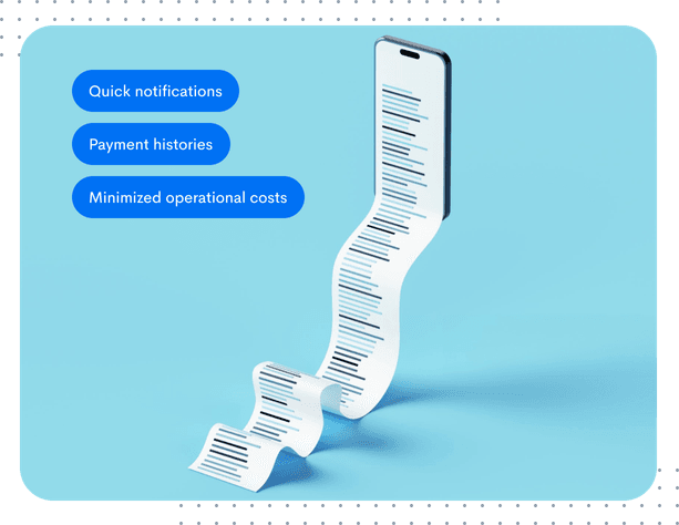 Paper-less receipts