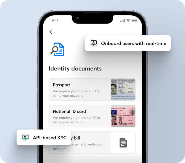 KYC orchestration (API-driven)