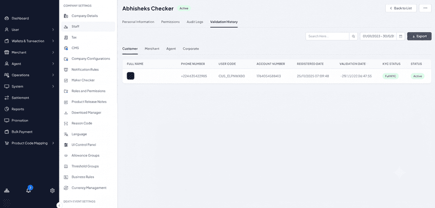 abhisheks-validation-history